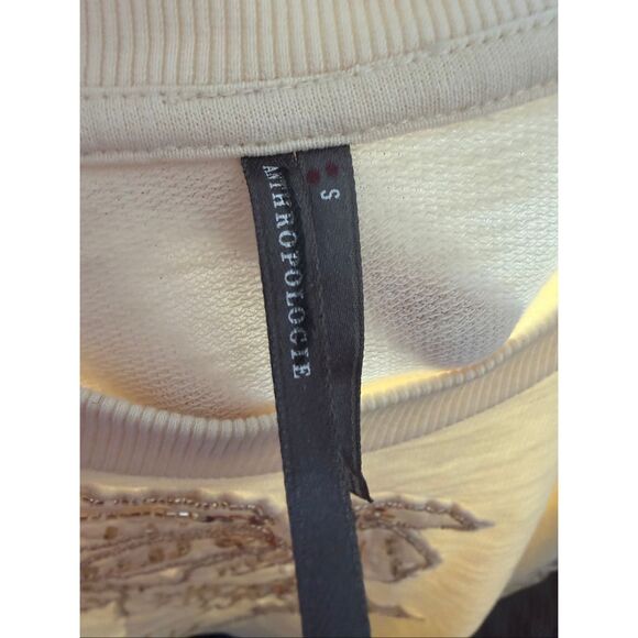 Anthropologie Beaded Embroidered Sweatshirt - Picture 10 of 10